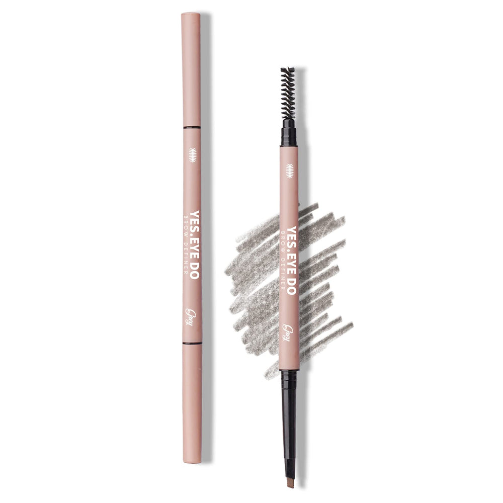 YES.EYE DO lápiz cejas gris con punta triangular para trazos realistas