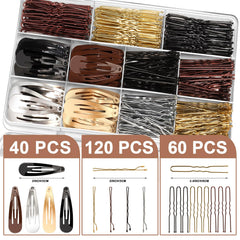 Pinzas en forma de U YGDZ, 60 unidades para moños y chignons.