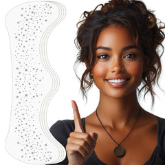 YGQQOY manchas brillantes de cara plateadas para un look sutil y duradero.