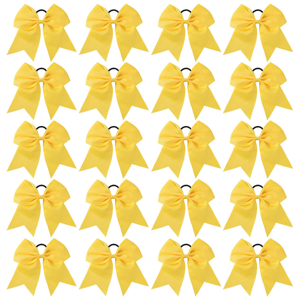 Lazo de pelo YHXX YLEN de 8 pulgadas amarillo para coletas, ideal para fiestas