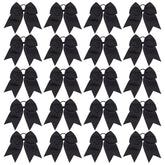 YHXX YLEN lazo de pelo animadora grande, 8 pulgadas, negro, ideal para peinados de equipo.