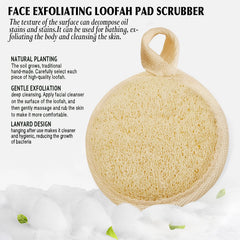 YIQINGJIE detalle texturas lufa: superficie exfoliante suave para poros.