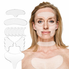 Parche YIshiQI para arrugas del rostro, ofrece confort y cuidado suave durante la noche.
