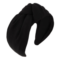 Banda YISSION ancha con nudo negro para peinado cómodo y estable.
