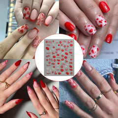 YNITSED rosas para un acabado delicado en uñas.