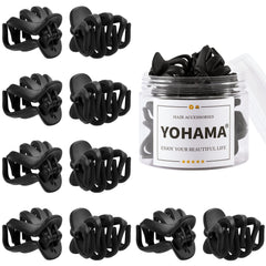 Clip YOHAMA pulpo negro 4 cm para peinado diario y fijación firme.