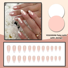 Caja YOSOMMK con 24 uñas y adhesivos gel para pegar