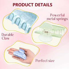 Clip acrílico Yuxung transparente multicolor para peinados rápidos