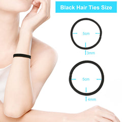 YXYL lazos elásticos 3mm, diámetro 2 pulgadas, ajuste suave para cabello fino.