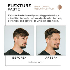 Zenagen Flexture Paste, textura microfibra para volumen y control en el peinado.