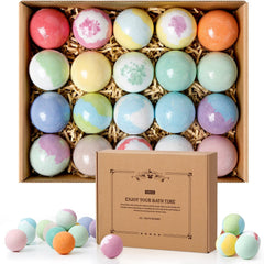 ZenBombs set de 20 bombas de baño con colores y burbujas
