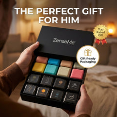ZenseMe bombas de baño empaque regalo: presentación premium lista para regalar.