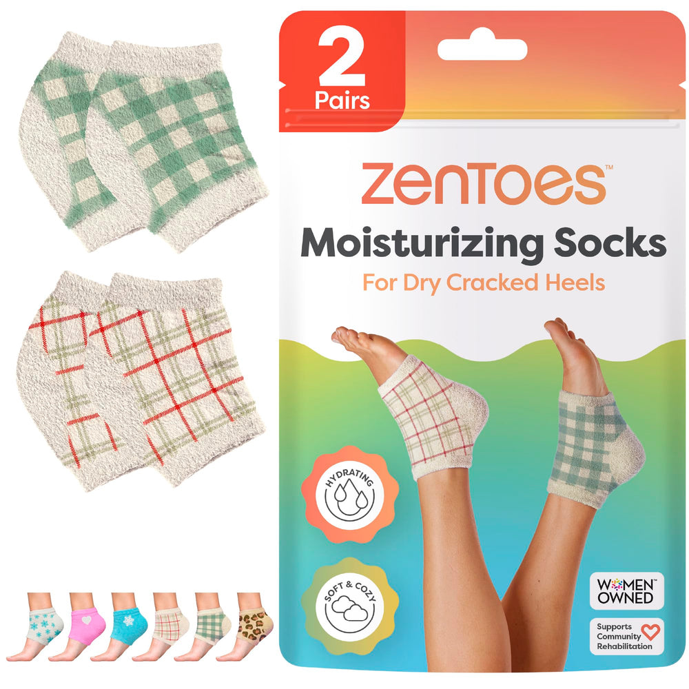 ZenToes medias hidratantes para talones suavizan la piel durante la noche