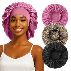 Gorro de seda ZHENSILK para dormir con ajuste elástico protegiendo el cabello.