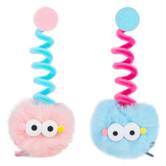 ZLSPTK pom pom rosa, pin de pelo para peinados diarios