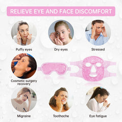 ZNÖCUETÖD parche ojos gel calor para tensión facial suave