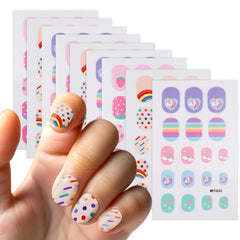 Zoolinn pegatinas uñas sol: diseño radiante para uñas rápidas y duraderas.
