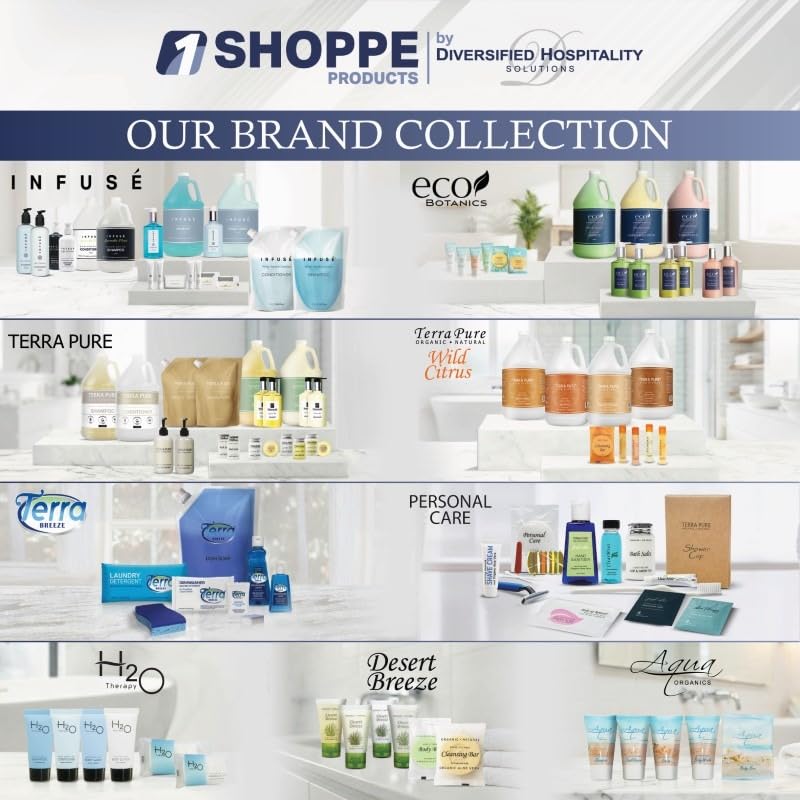 1-Shoppe All-in-Kit aloe fresco desmaquillante toallita, amenidades para huéspedes.