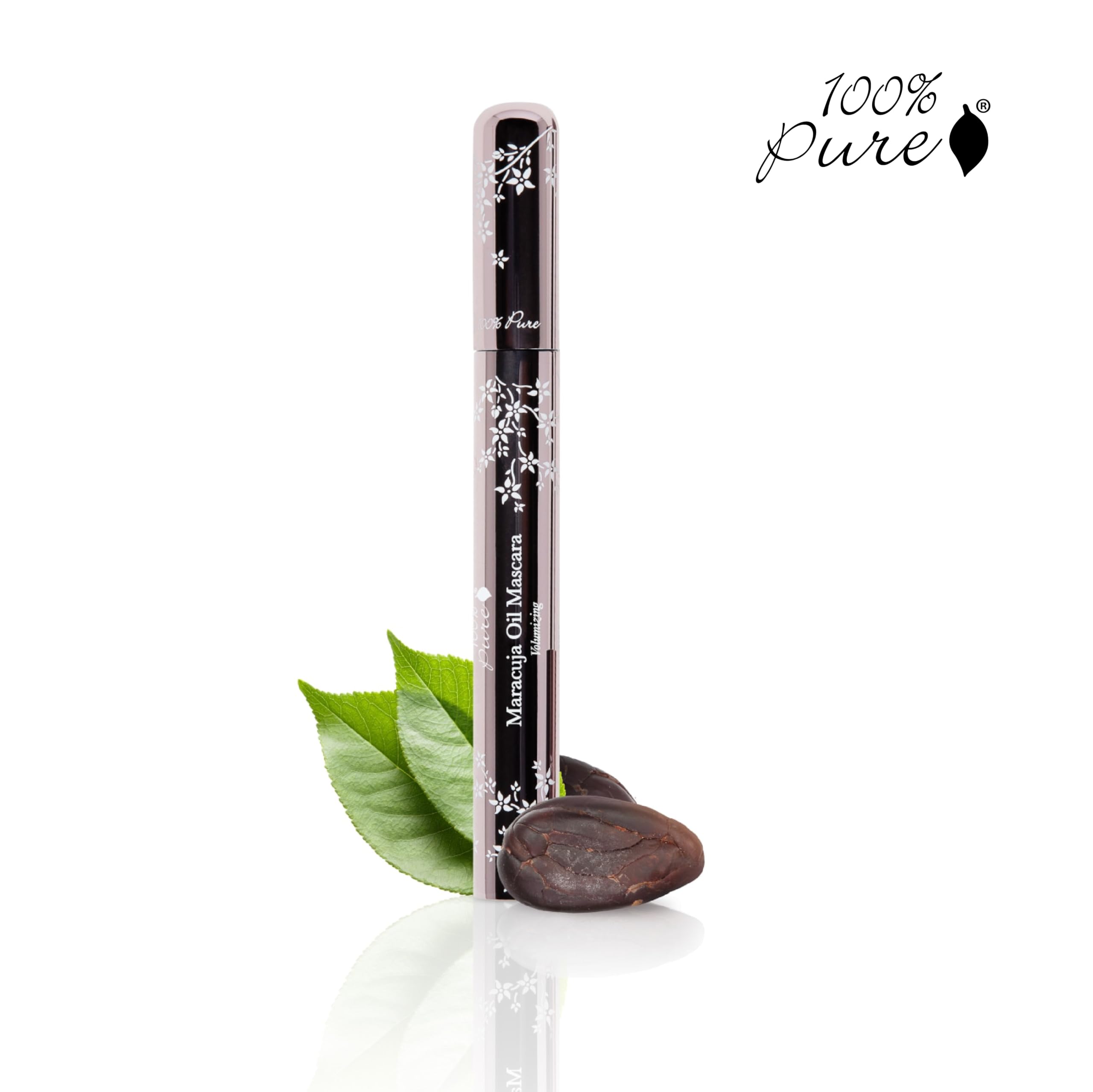 100% PURE Mascara Maracujá: pigmentos-frutas color natural y duradero.