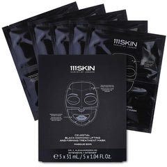 111SKIN mascarilla de diamante negro para levantar la piel en la frente