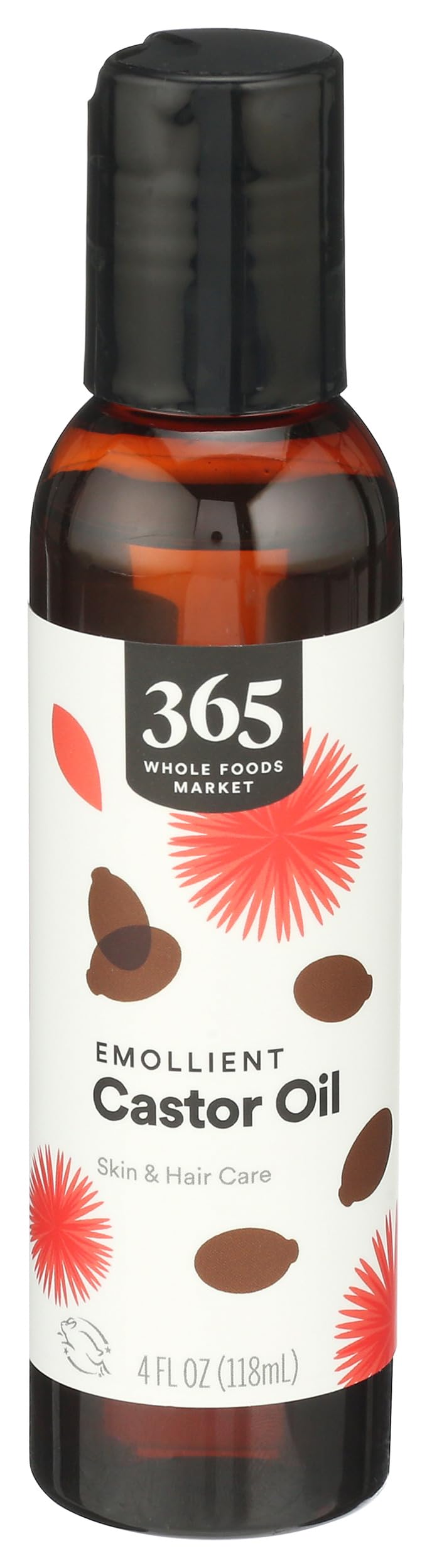 365 by Whole Foods Market aceite de ricino emoliente en frasco de 4 oz para piel