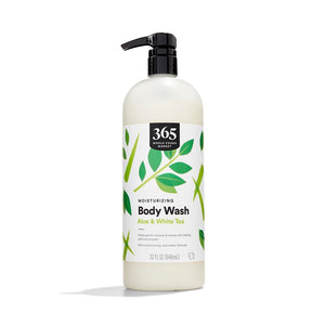 365 by Whole Foods Market, botella hidratante con aloe y té blanco para piel suave.