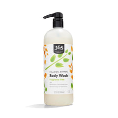 Gel de ducha 365 by Whole Foods Market con avena coloidal y sin fragancia para piel sensible.