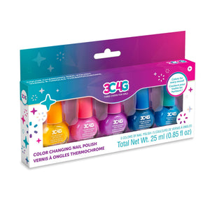 3C4G esmalte cambio color morado, ideal para manicuras divertidas en fiestas.