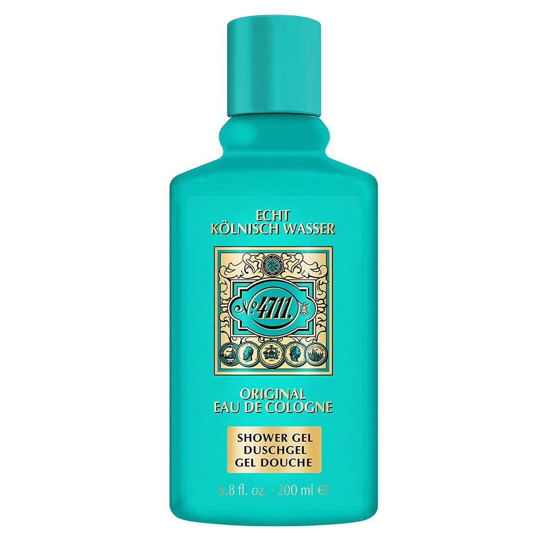 Botella 4711 Original vertiendo para ducha aromática diaria.