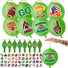 91BALLOONS: globo inflable de fútbol verde de 18 pulgadas para fiestas dinámicas.