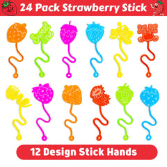 Con 91STICKYHAND, diseños únicos de fresa para recuerdos coloridos de la celebración.