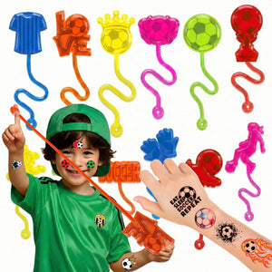 Manos de fútbol 91STICKYHAND con diseños, ideales para fiestas y premios.