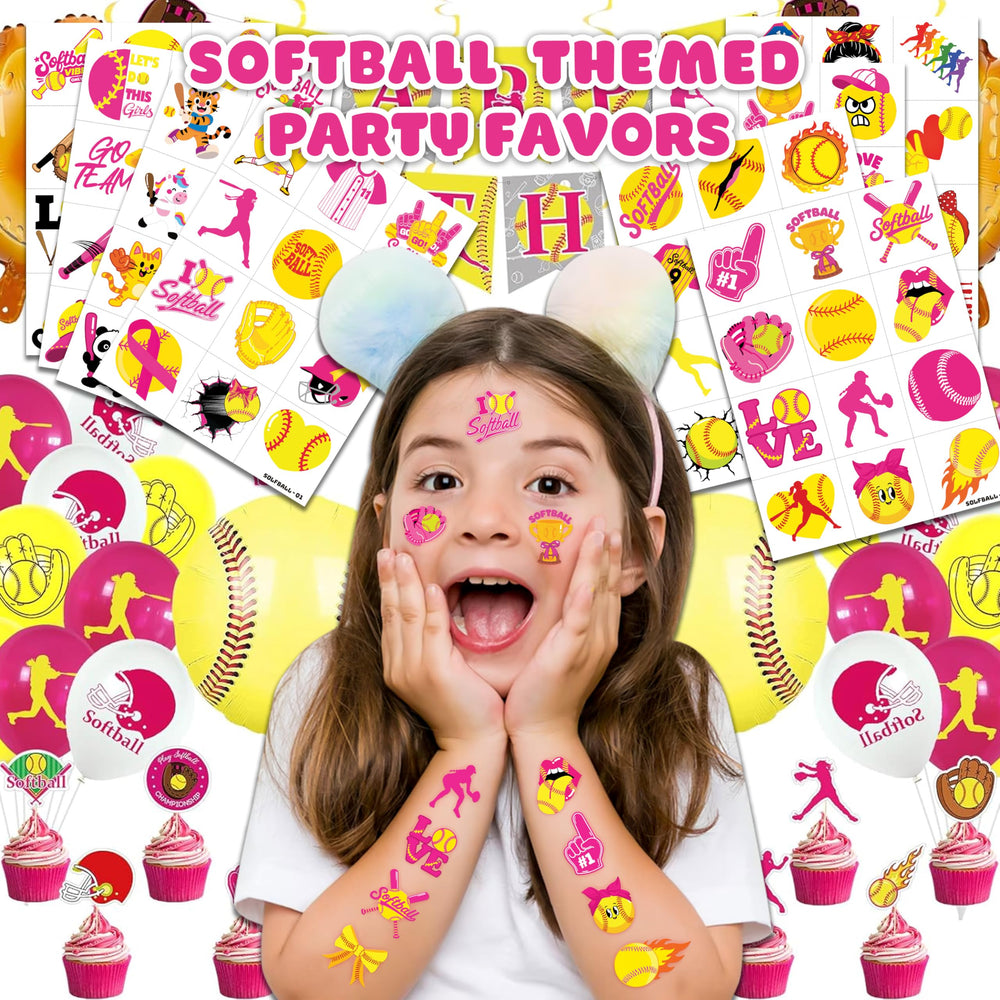 Diseños divertidos de softbol para estimular la imaginación infantil.