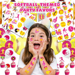 Diseños divertidos de softbol para estimular la imaginación infantil.