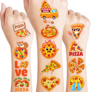 91TATTOOS rebanada de pizza: diseño divertido para fiestas y manualidades.