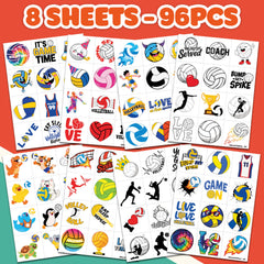 Diseños tiernos de voleibol para niños y adultos, ideal para fiestas