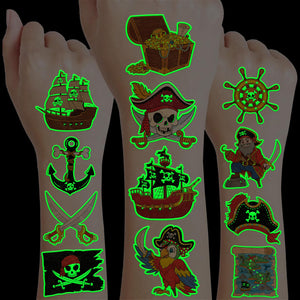 Tatuajes 91TATTOOS piratas, barco luminoso para fiestas infantiles