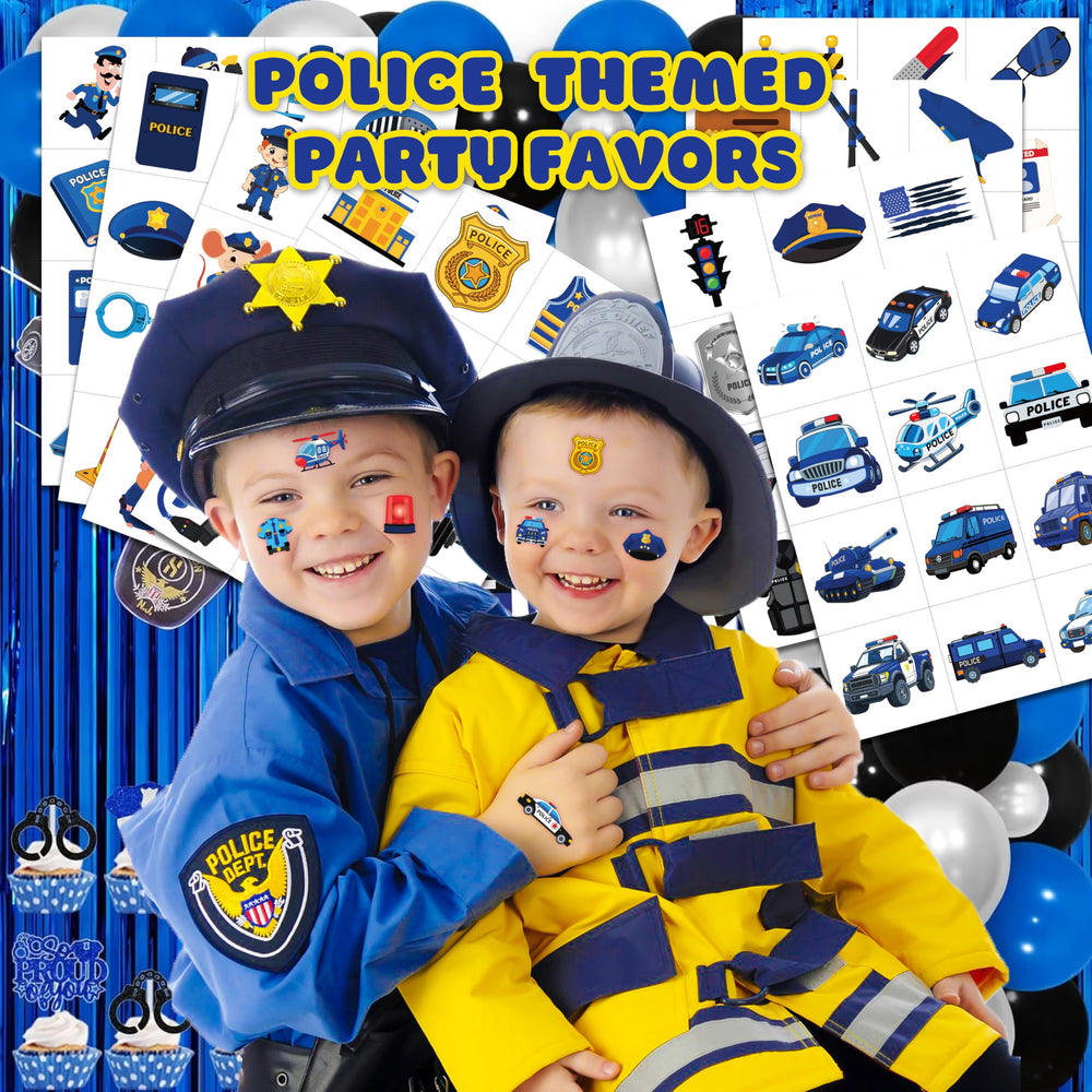 91TATTOOS tatuajes pre-cortados policia: figuras de acción para imaginar aventuras.