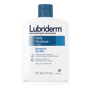 Lubriderm Daily Moisture, loción para manos y cuerpo, hidratación 24 horas.