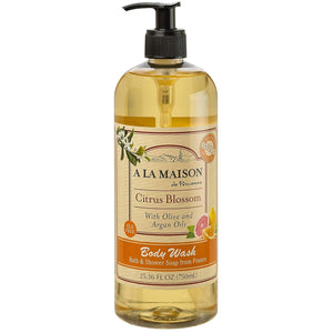 A LA MAISON gel de ducha Flor Cítrica, botella elegante para uso diario y piel suave.
