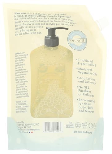 A La Maison Jabon Liquido Sal Marina Fresca, fragancia marina para una sensación fresca tras lavado.