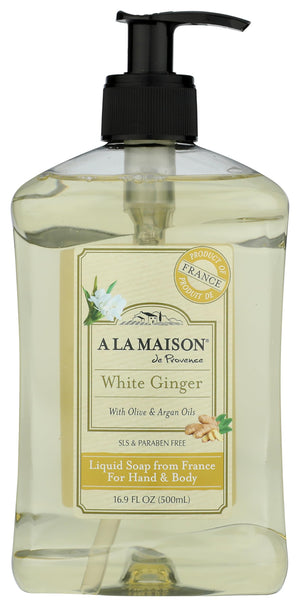 A LA MAISON jabon manos jengibre blanco, aroma refrescante para uso diario