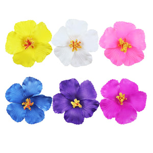 Aacehlh clip de pelo floral hawaiano amarillo, ideal para luau y fiestas tropicales