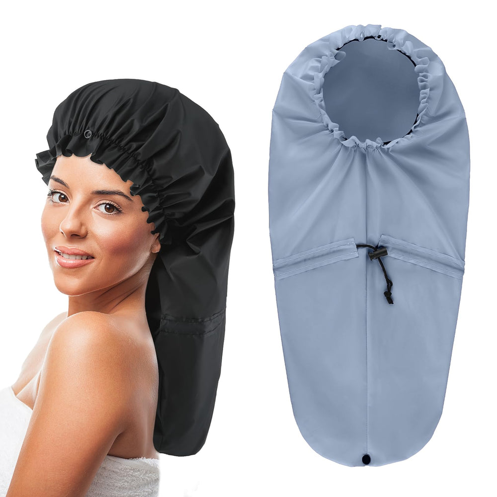 Gorro de ducha Abeillo para trenzas grandes, protege el cabello durante la ducha.
