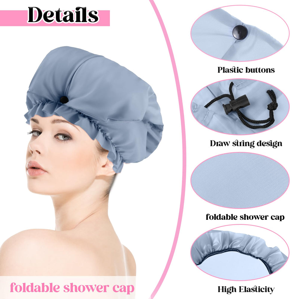 Gorro de EVA impermeable Abeillo, ideal para lavado diario sin mojarse.