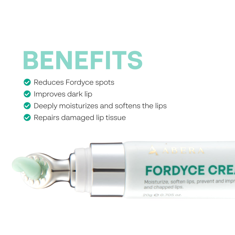Textura de absorcion rápida de ABERA Fordyce Cream sin residuo graso