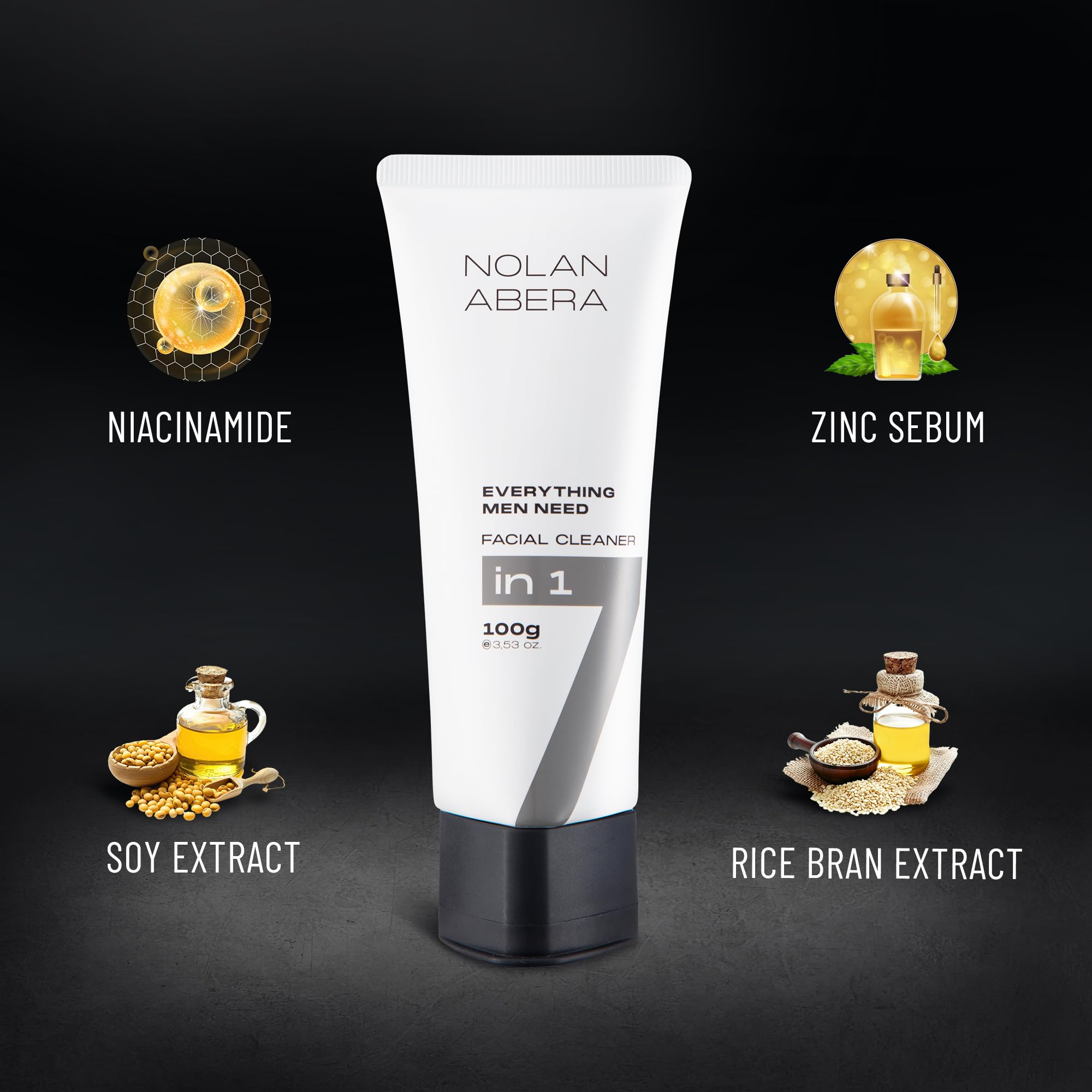 ABERA Nolan: control de brillo con Zincsebum para piel más equilibrada.