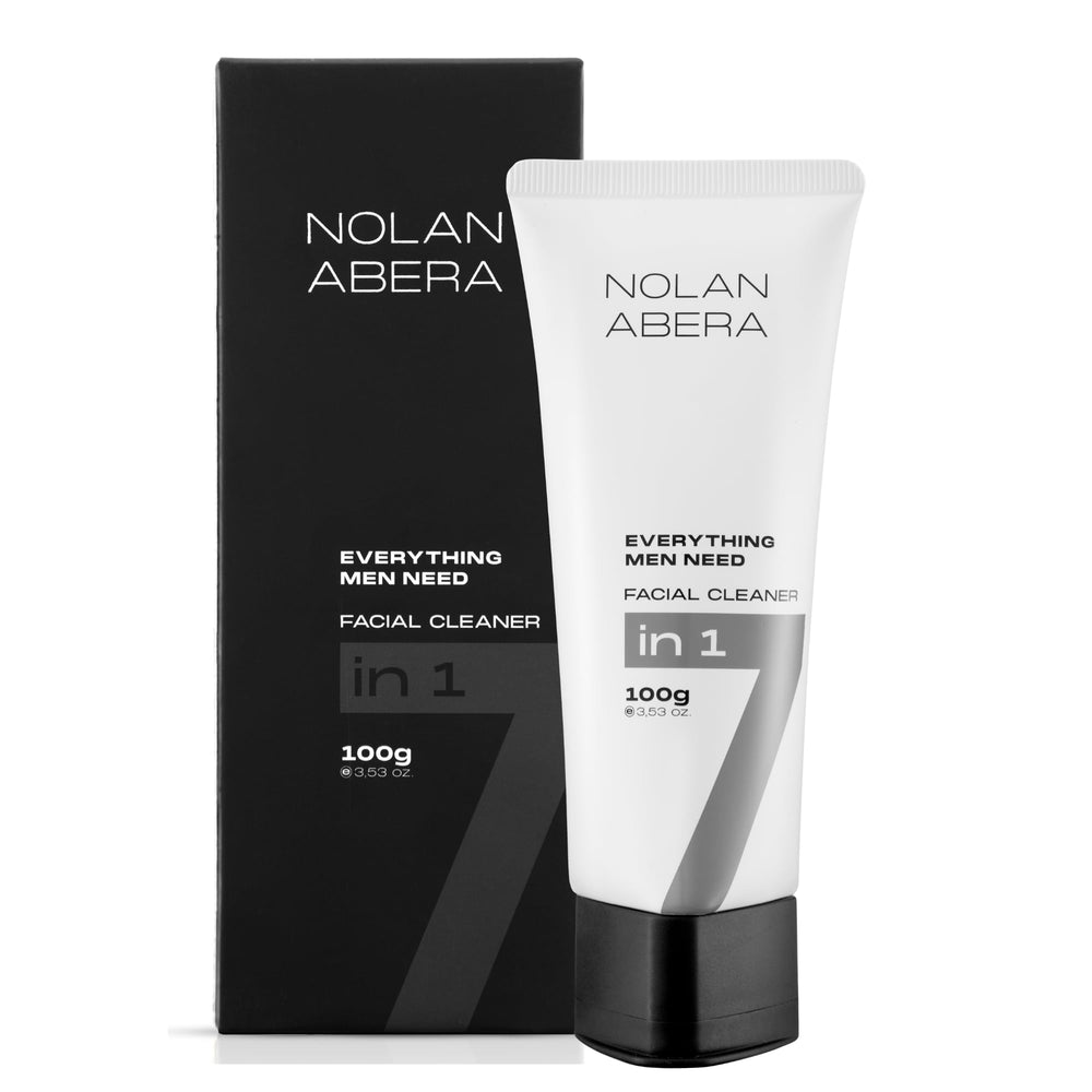 ABERA Nolan: limpiador facial diario para hombre, limpieza profunda y piel fresca.