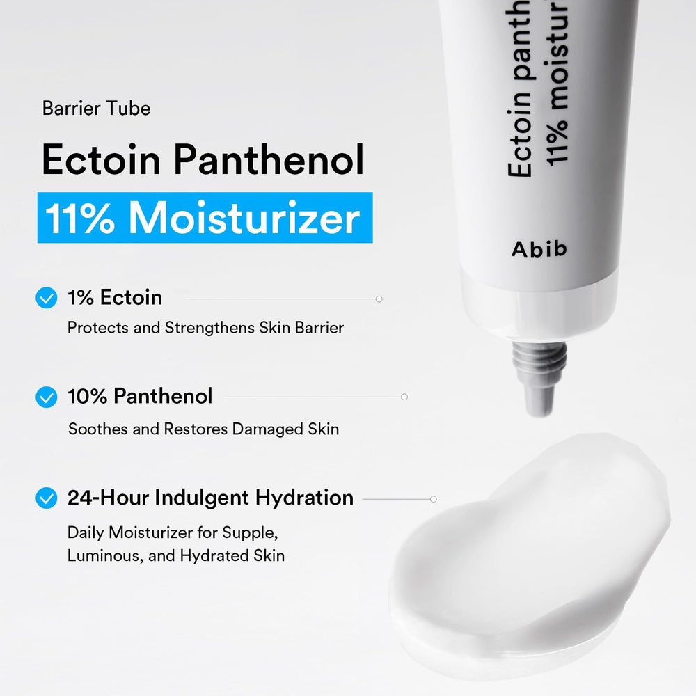Textura ligera de Abib Ectoin Panthenol se absorbe rápido.