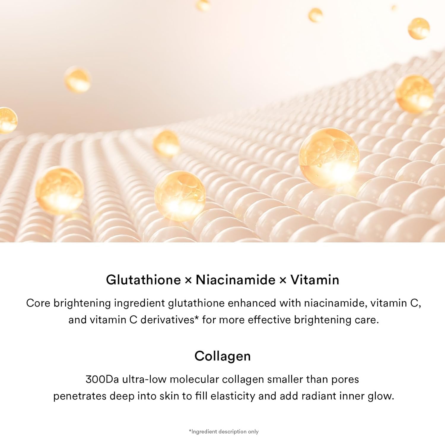Abib Glow Collagen Mask fórmula suave para piel sensible.